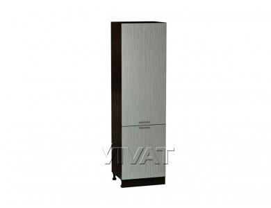 Шкаф-пенал Валерия-М 600 (для верхних шкафов 720) Серый металлик дождь светлый / Венге
