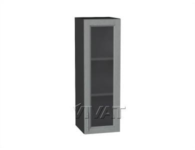 Шкаф верхний со стеклом Сканди 300Н Grey Softwood / Graphite