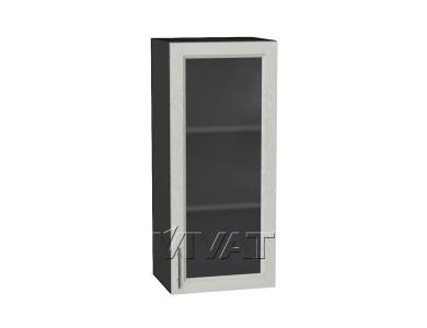 Шкаф верхний со стеклом Сканди 400Н Cappuccino Softwood / Graphite