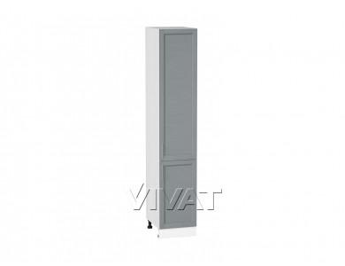 Шкаф пенал Сканди 400 (для верхних шкафов 720) Grey Softwood / Белый