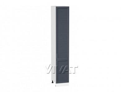 Шкаф пенал Сканди 400Н (для верхних шкафов 920) Graphite Softwood / Белый