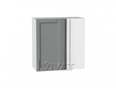 Шкаф верхний прямой угловой Сканди 700 Grey Softwood / Белый