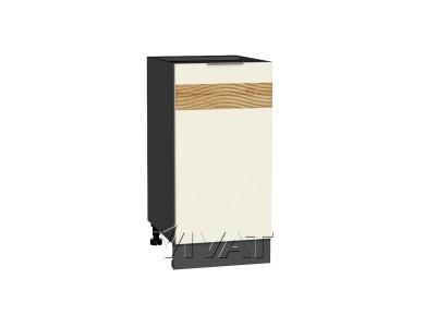Шкаф нижний с декором Терра 400 правый Ваниль Софт / Graphite