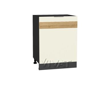 Шкаф нижний под мойку с декором Терра 600М правый Ваниль Софт / Graphite