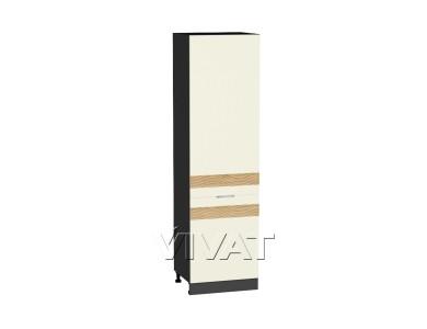 Шкаф пенал с декором Терра 600 (для верхних шкафов 720) правый Ваниль Софт / Graphite
