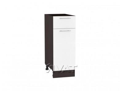 Шкаф нижний с 1 ящиком Валерия-М 300 Белый металлик / Венге