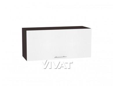 Шкаф верхний горизонтальный с увеличенной глубиной Валерия-М 810 Белый металлик / Венге
