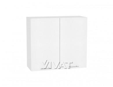 Шкаф верхний Валерия-М 800Н Белый металлик / Белый