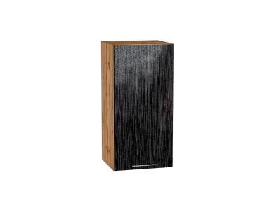Шкаф верхний Валерия-М 350 Чёрный металлик дождь / Дуб Вотан