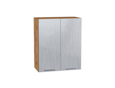 Шкаф верхний Валерия-М 600 Серый металлик дождь светлый / Дуб Вотан