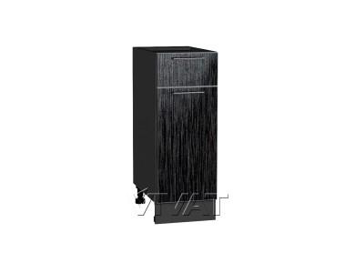 Шкаф нижний с 1 ящиком Валерия-М 300 Чёрный металлик дождь / Graphite