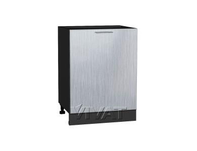 Шкаф нижний под мойку Валерия-М 600М Серый металлик дождь светлый / Graphite