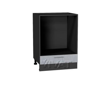 Шкаф под духовку Валерия-М 600 Серый металлик дождь светлый / Graphite