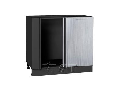 Шкаф нижний угловой Валерия-М 990М Серый металлик дождь светлый / Graphite