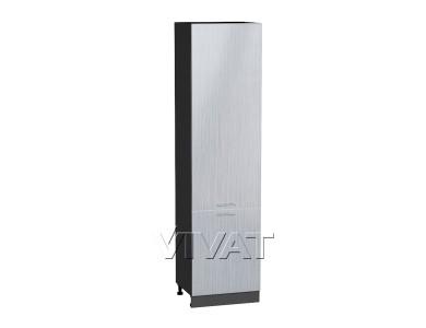 Шкаф пенал Валерия-М 600Н (для верхних шкафов 920) Серый металлик дождь светлый / Graphite