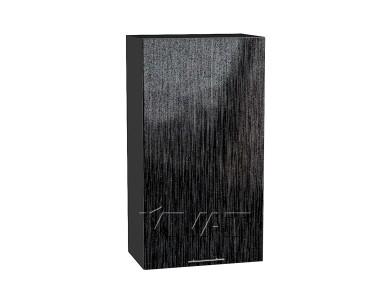 Шкаф верхний Валерия-М 500Н Чёрный металлик дождь / Graphite