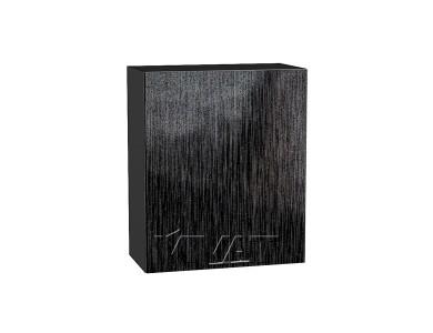 Шкаф верхний Валерия-М 600М Чёрный металлик дождь / Graphite