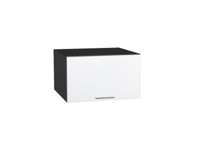 Шкаф верхний горизонтальный с увеличенной глубиной Валерия-М 610 Белый металлик / Graphite