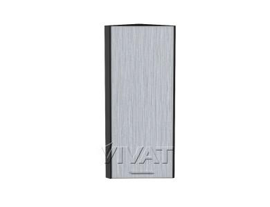 Шкаф верхний торцевой Валерия-М 300Н Серый металлик дождь светлый / Graphite