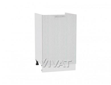Шкаф-мойка Валерия-М 500 Серый металлик дождь светлый / Белый