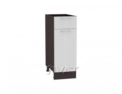 Шкаф нижний с 1 ящиком Валерия-М 300 Серый металлик дождь светлый / Венге