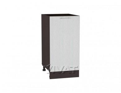 Шкаф нижний Валерия-М 400 Серый металлик дождь светлый / Венге