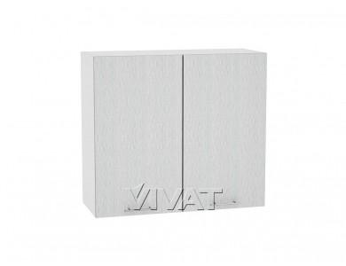 Шкаф верхний Валерия-М 800 Серый металлик дождь светлый / Белый