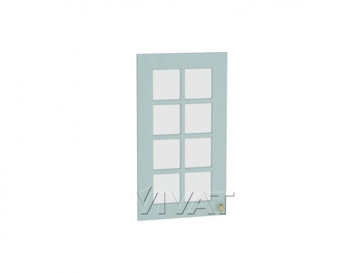 Комплект фасадов Прованс со стеклом для каркаса Ф-25Н В409 Голубой