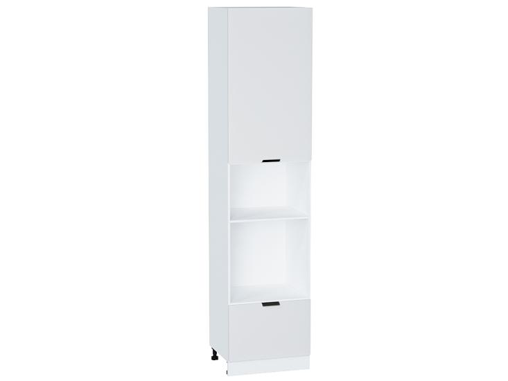 Шкаф пенал под встраиваемую бытовую технику Евро 600Н (для верхних шкафов 920) Белый / Белый