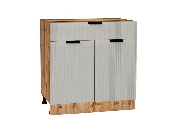 Шкаф нижний с 1 ящиком Евро Лайн 800 Агат / Дуб Вотан