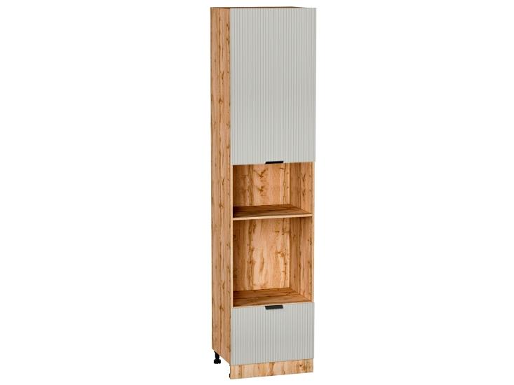 Шкаф пенал под встраиваемую бытовую технику Евро Лайн 600Н (для верхних шкафов 920) Агат / Дуб Вотан