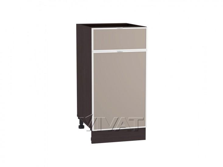 Шкаф нижний с 1 ящиком Фьюжн-AL 400 Cappuccino / Венге