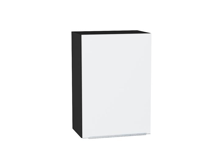 Шкаф верхний Фьюжн 500 Silky White / Graphite