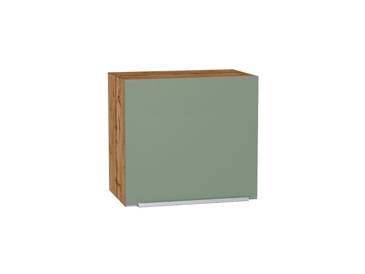 Шкаф верхний горизонтальный Фьюжн 500Н Silky Mint / Дуб Вотан