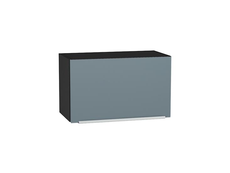 Шкаф верхний горизонтальный Фьюжн 600 Silky Blue / Graphite