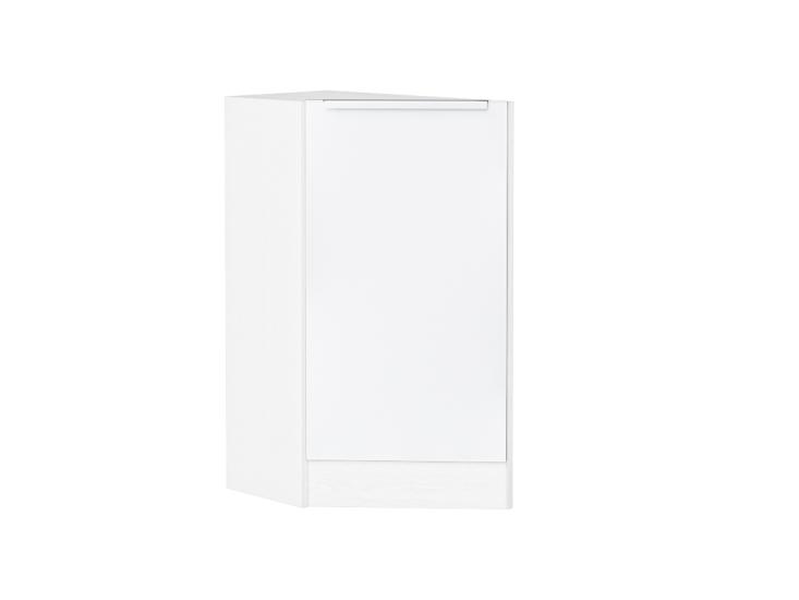 Шкаф нижний торцевой Фьюжн 300 (прав.) Белый / Silky White