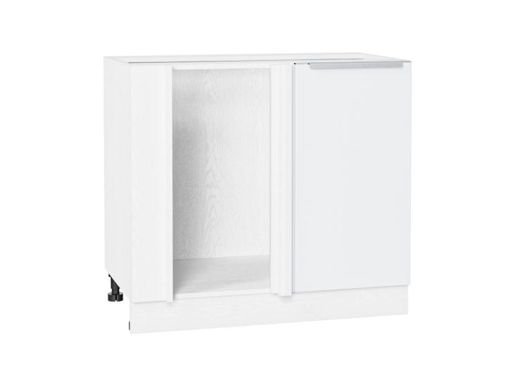 Шкаф нижний угловой Фьюжн 990М Silky White / Белый