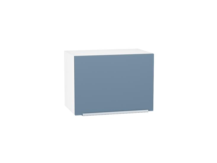 Шкаф верхний горизонтальный Фьюжн 500 Silky Blue / Белый