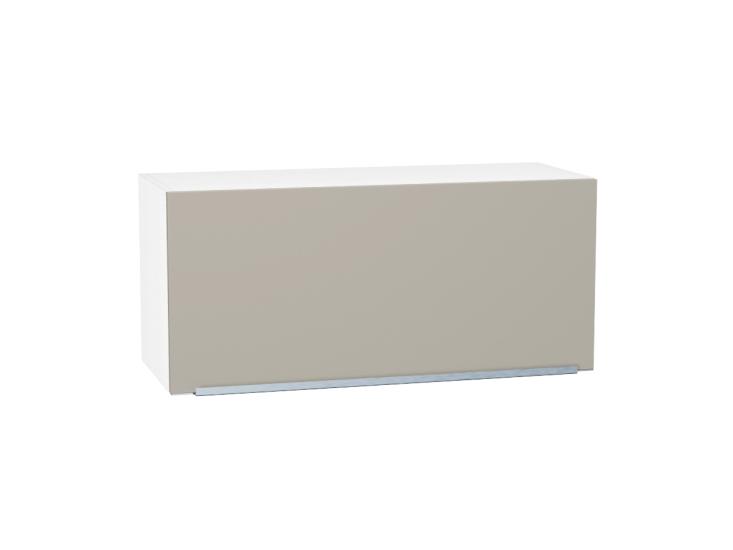Шкаф верхний горизонтальный Фьюжн 800 Silky Grey / Белый