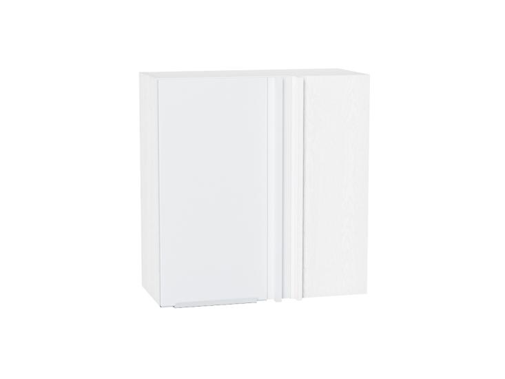 Шкаф верхний прямой угловой Фьюжн 700 Silky White / Белый