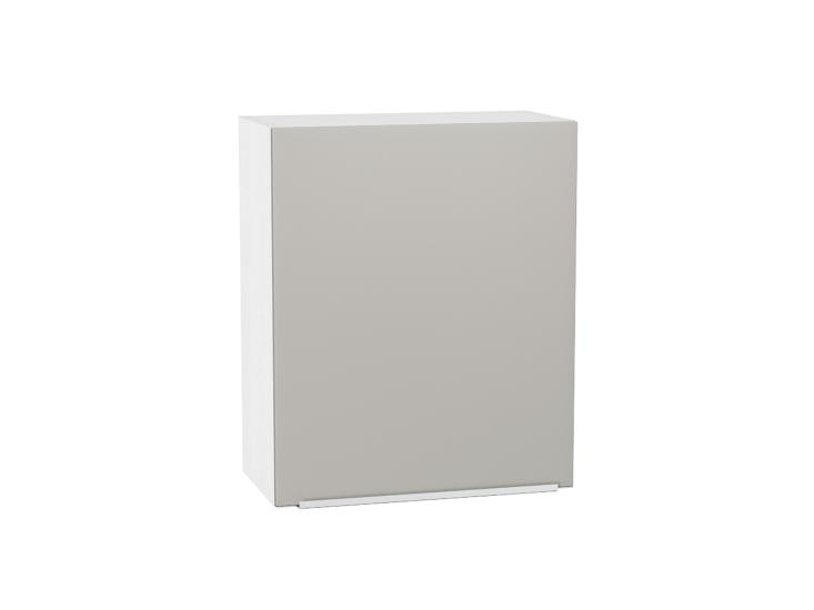 Шкаф верхний Фьюжн 600М Silky Light Grey / Белый