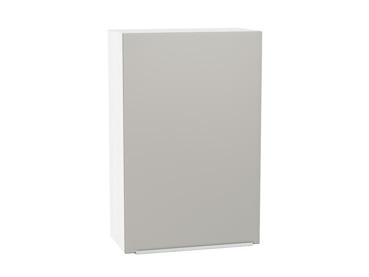 Шкаф верхний Фьюжн 600МН Silky Light Grey / Белый