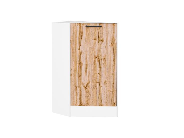 Шкаф нижний торцевой Флэт 300 (прав.) Wotan Oak 2S / Белый