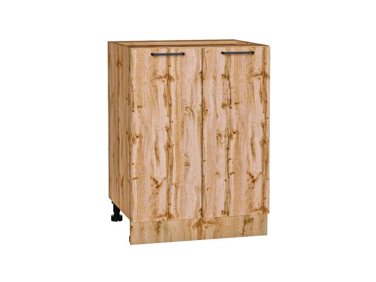 Шкаф нижний под мойку Флэт 600 Wotan Oak 2S / Дуб Вотан