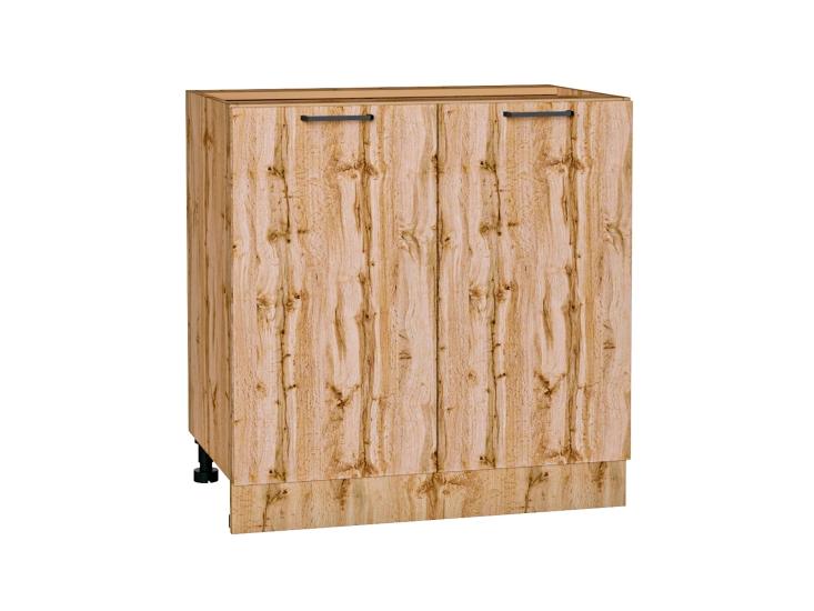 Шкаф нижний под мойку Флэт 800 Wotan Oak 2S / Дуб Вотан