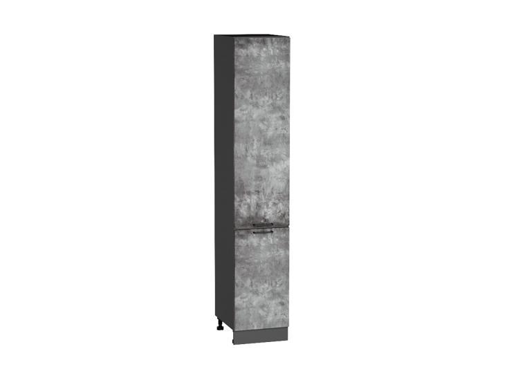 Шкаф пенал Флэт 400 (для верхних шкафов 720) Temple Stone 2S / Graphite