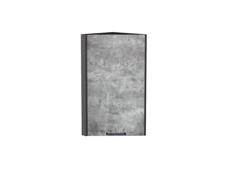 Шкаф верхний торцевой Флэт 300 Temple Stone 2S / Graphite