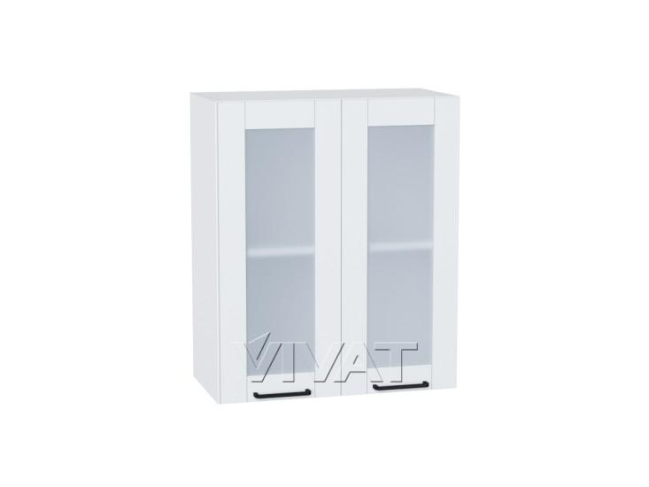 Шкаф верхний со стеклом Флэт 600 White In 2S / Белый