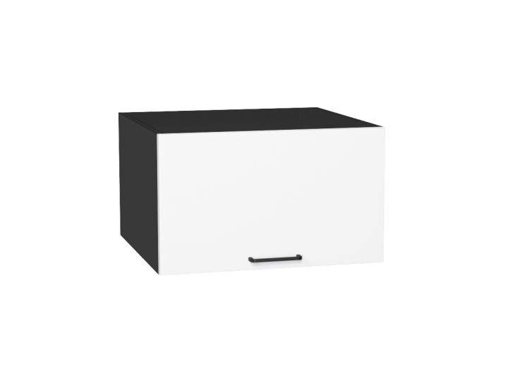 Шкаф верхний горизонтальный с увеличенной глубиной Флэт 610 White In 2S / Graphite