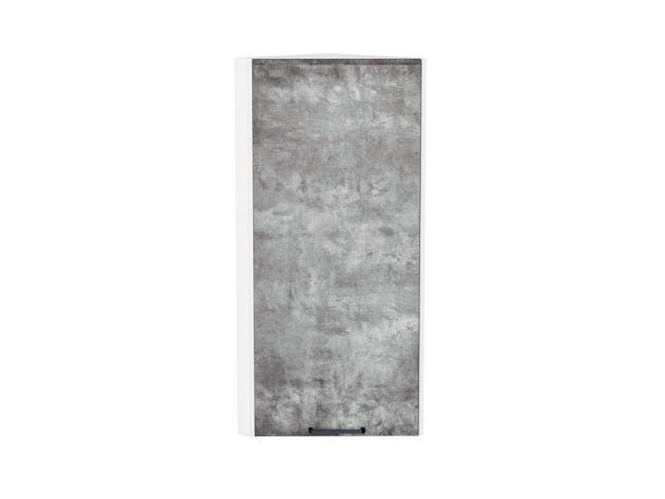 Шкаф верхний торцевой Флэт 300Н Temple Stone 2S / Белый